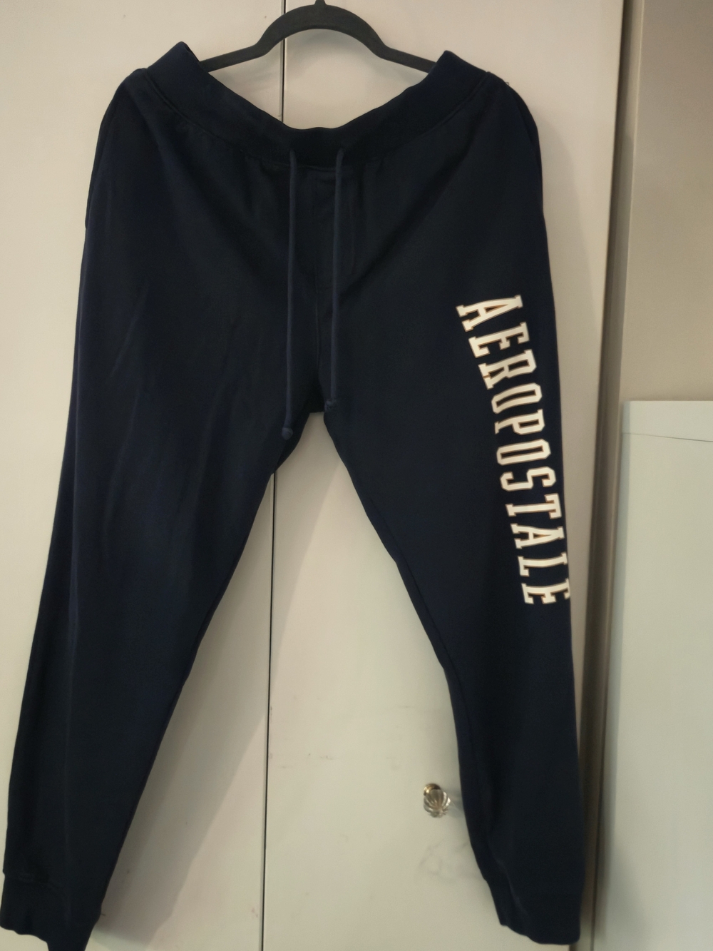 Aeropostale Navy Logo Sweatpants - Mens Lounge Pants